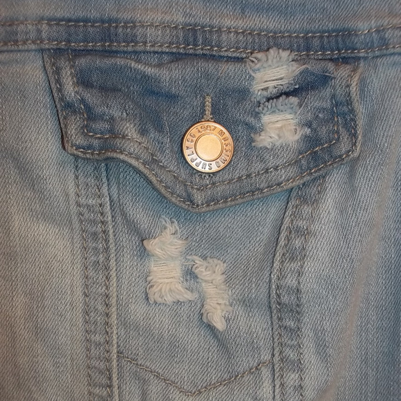 Mossimo Hooded Jean Jacket Size Small - Picture 6 of 8